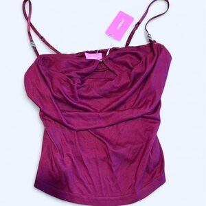 Edikted Rich Burgundy Camisole